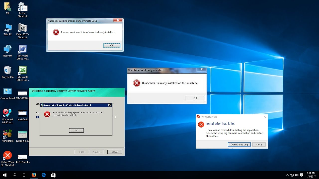 Windows – Installing software